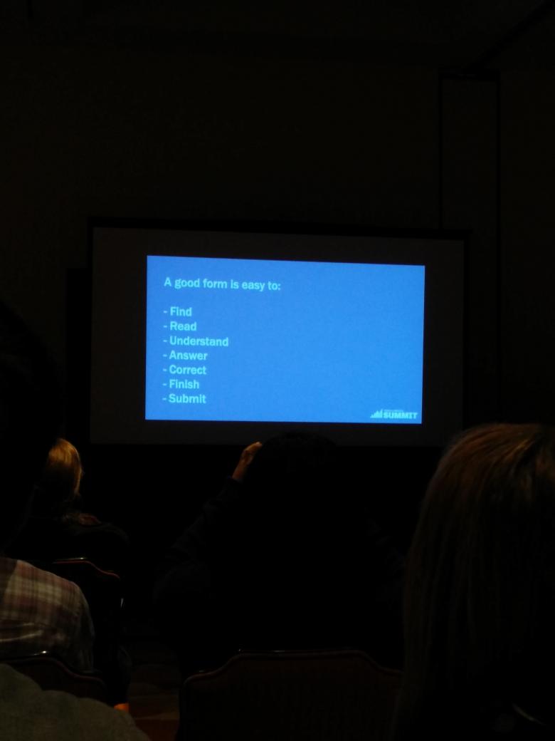 "What makes a form bad is not whether it's on paper or online" <a href="/alanjosephwilli/">AJW</a> #CivicDesign #cfasummit #EmpowerLA