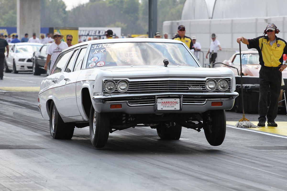 MSDperformance's tweet image. Wagon Wednesdays. '66  #Impala #Chevy Wagon. From the @NHRA U.S Nationals, Indianapolis, IN. #MSDperformance