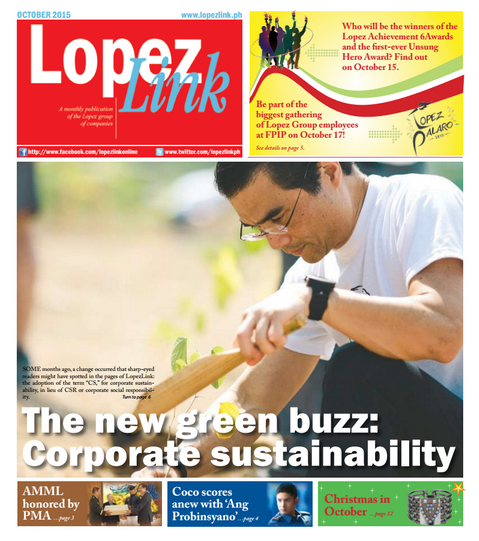 lopezlinkph's tweet photo. #LopezLink October issue is out! On the cover: Corporate Sustainability is the new Green Buzz http://t.co/ZiQYI13Cg5