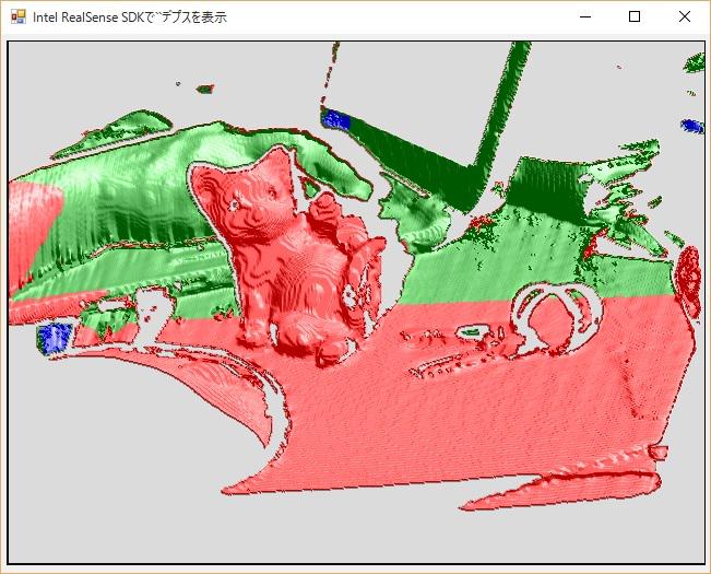 NeoTechLab's tweet image. #RealSense だが、これだけ近距離で撮影しても手の皺が見えない。やはり #KinectV2 の方が距離分解能は高いのだな。
