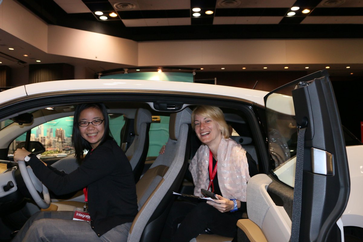 ActiveScaler's tweet photo. Today's challenge - if you can move the car then its yours ... Good try... A lot of fun at @DevNetwork_ #integrate15 http://t.co/6H5lcw1Uni