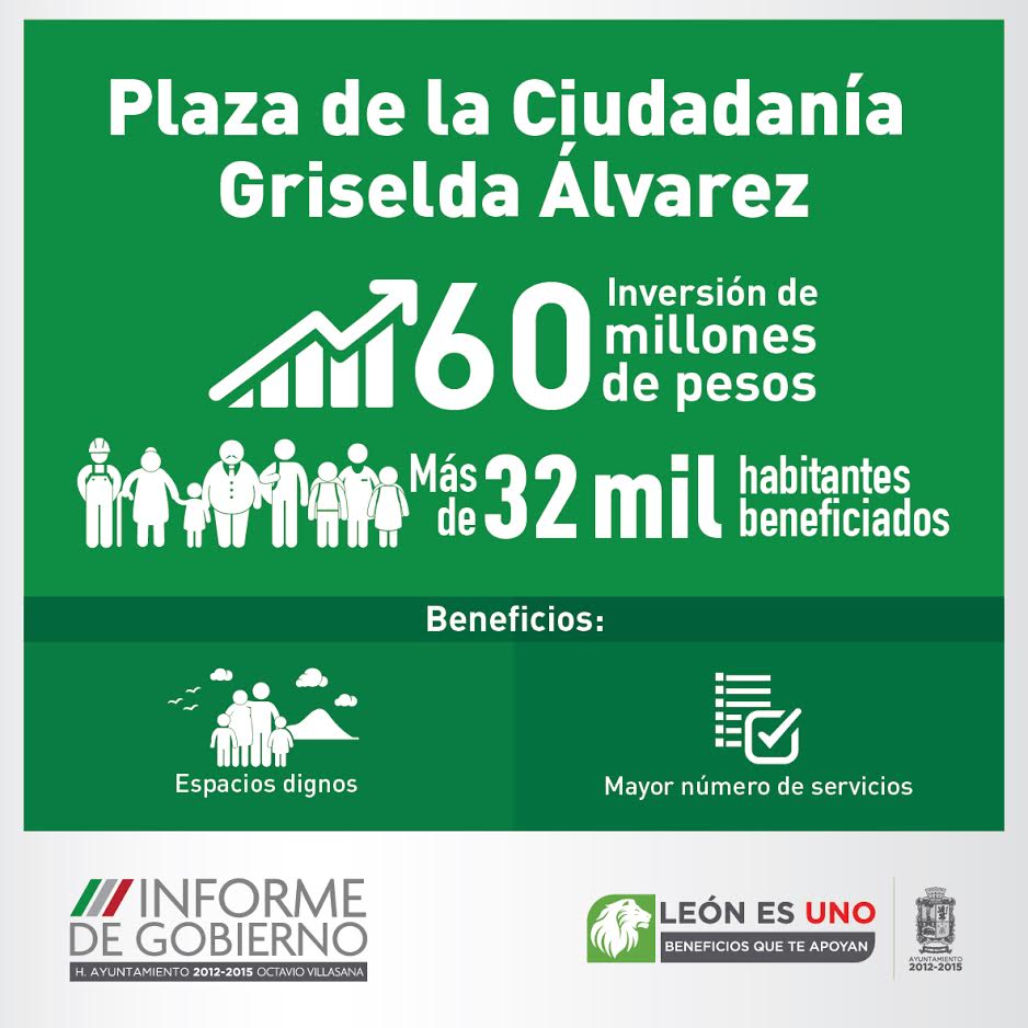mmmariana87's tweet photo. #3erInformeLeón #ObrasQueTrascienden los resultados hablan por sí solos con las 3 Plazas de la Ciudadanía http://t.co/a4R1IXc95i