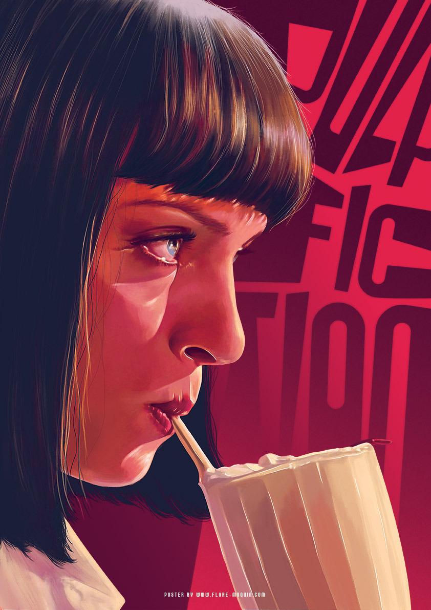 Pulp Fiction just got cooler. Custom movie posters by Flore Maquin: adobe.ly/1KTfnOP