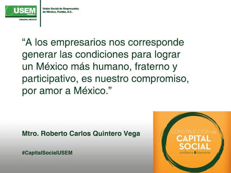 <a href="/robquinterov/">Roberto Quintero</a> aporta a la campaña #YoAmoaMéxico que vivimos en el mes de Septiembre
#CapitalSocialUSEM