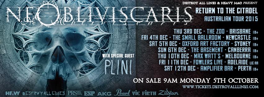 tc_neo's tweet photo. @NeObliviscaris3 Australian tour announced!! http://t.co/xbCpl9wcBl