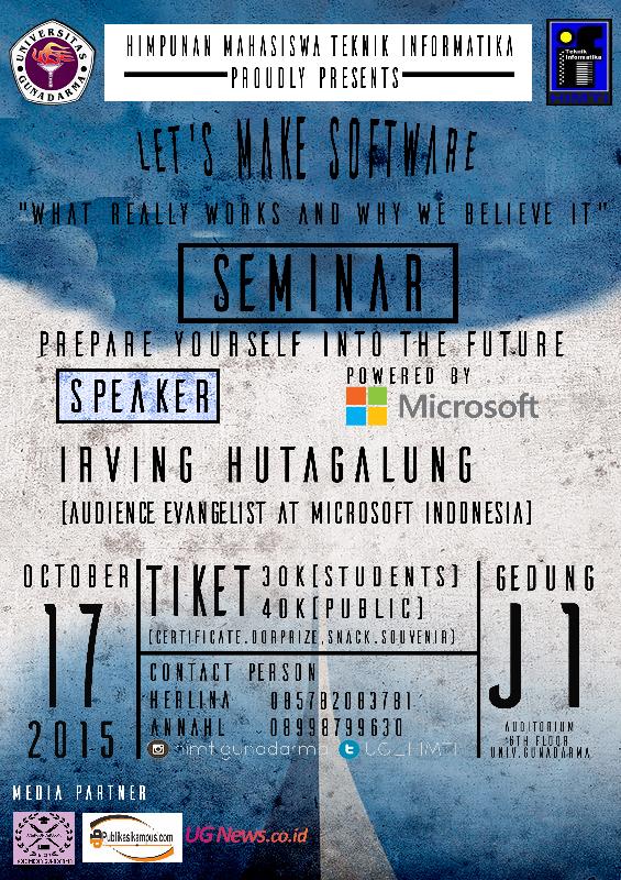 anakgundardotco's tweet photo. Mau tau gimana cara mengembangkan perangkat lunak? Ikut ke acara ini dari @UG_HIMTI, Sob! http://t.co/T2fq2MTdTg :)) http://t.co/b053hNo0XZ