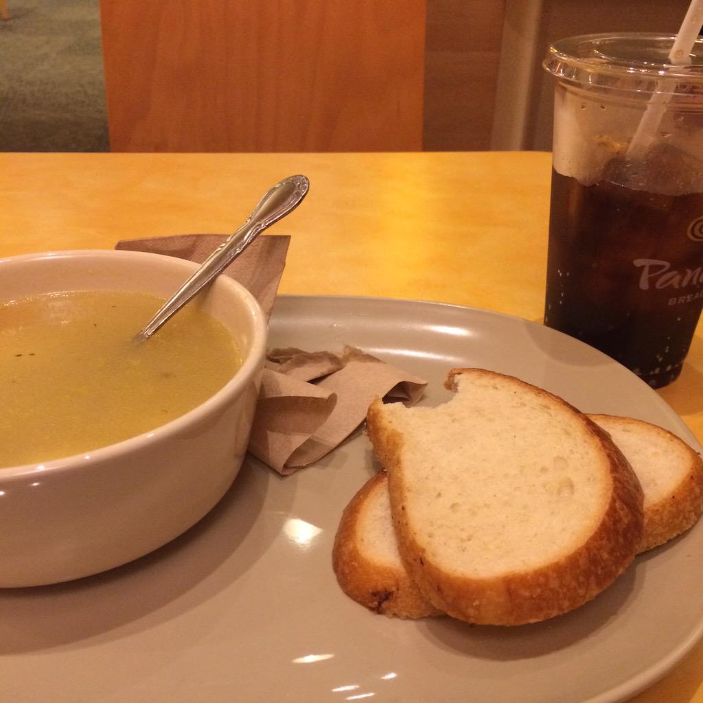 callieskalaban's tweet photo. Just what the doctor ordered.. Chicken noodle soup with a soda on the side β€οΈ #rushprobs http://t.co/vmLdqsYKRJ