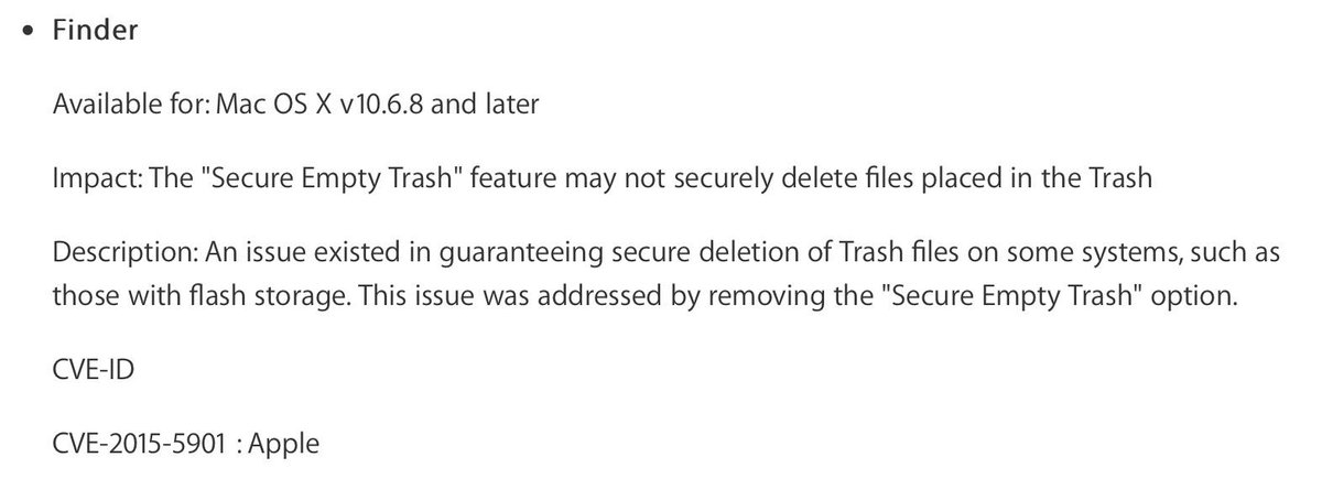 enable secure empty trash mac enable secure empty trash mac