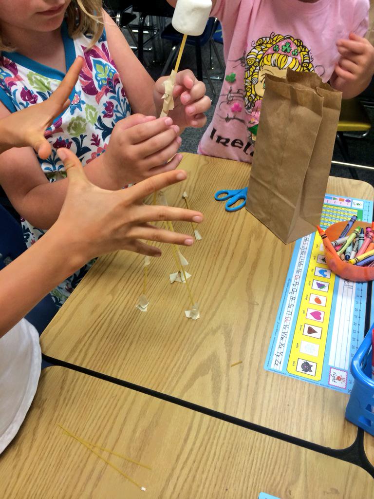 MrsRogoff2's tweet image. Engineers in the making! #marshmallowchallenge #makerproject