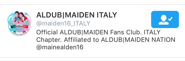 maiden16_davao's tweet photo. SHOUTOUT TO ALL ALDUB FANS FROM ITALY!!! Follow our official CHAPTER --- @maiden16_ITALY
Pasta! 

#ALDUB11thWeeksary http://t.co/nNck6lbTl8