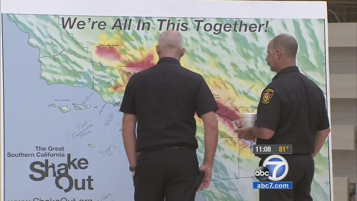 ABC7's tweet photo. #EARTHQUAKE experts say preparedness in LA is important to preserve quality of life http://t.co/ThW3EXwwto http://t.co/tYAM0k8rPp