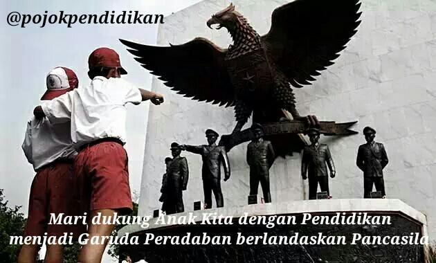 pojokpendidikan's tweet photo. Selamat Hari Kesaktian Pancasila.Mari dukung Anak Kita dengan Pendidikan
mjd Garuda Peradaban berlandaskan Pancasila http://t.co/KYQ5zEHriG