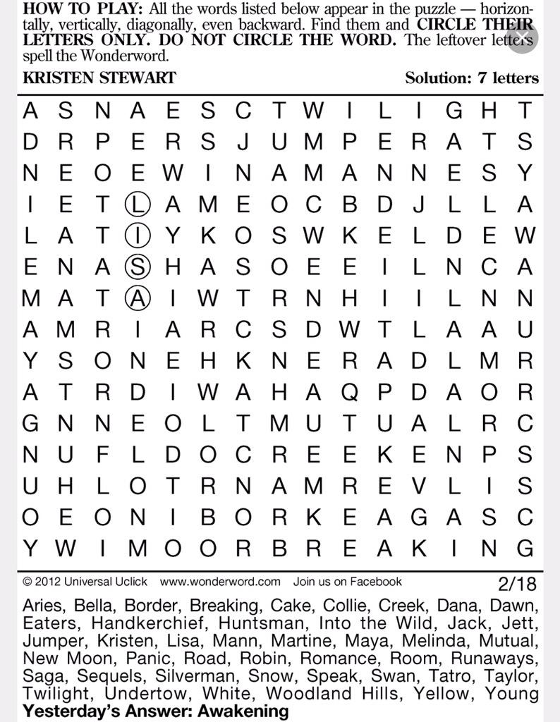 Wonderword Games (@WonderwordFUN) | Twitter