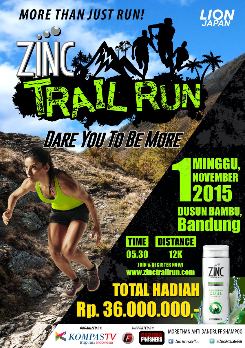 arieslimitless's tweet image. Join &amp;amp; Register Now at zinctrailrun.com for Info 081293216080 @IndoRunners @IndorunnersCJR @bandungrunners