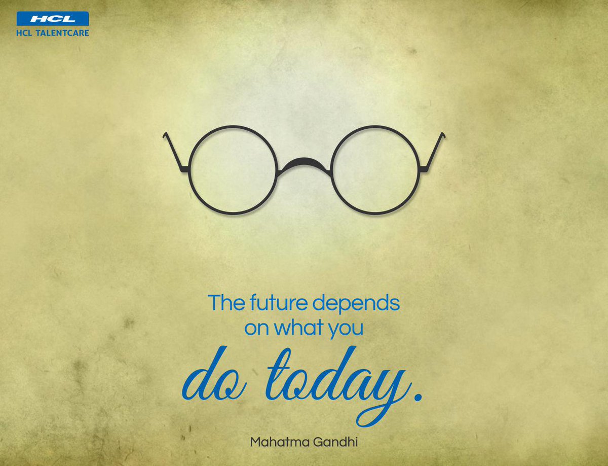 HCLTalentCare's tweet photo. This Gandhi Jayanti, make decisions that define you
#LifeBadloBoss http://t.co/NvIRVb4L4M
