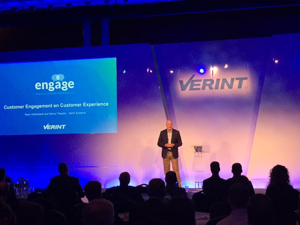 Ryan Hollenbeck en Nancy Treaster <a href="/Verint/">Verint</a> praten de deelnemers van Engage #verint15 bij over Customer Engagement