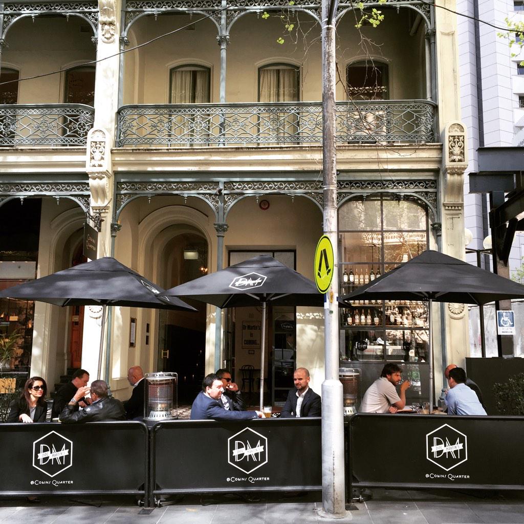CollinsQuarter's tweet image. Beautiful day in Melbourne! Don't forget we are OPEN all day tomorrow as usual! Join us for pre-Grand Final drinks!