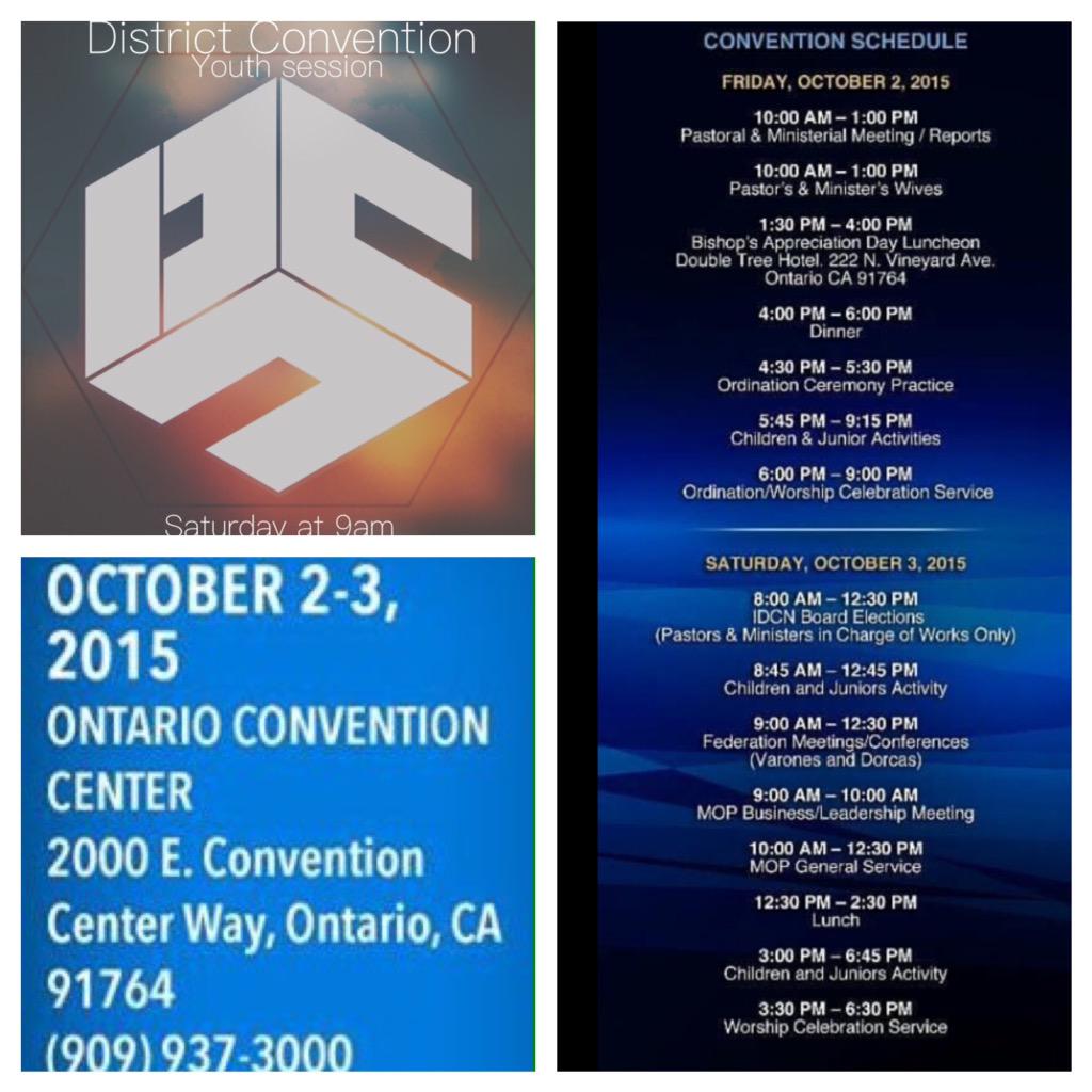 idcnmop's tweet photo. IDCN Convention is this week! Hope to see all our MOP there. #idcnmop #unitedinconsecration #idcn http://t.co/fNxGehfE4Q