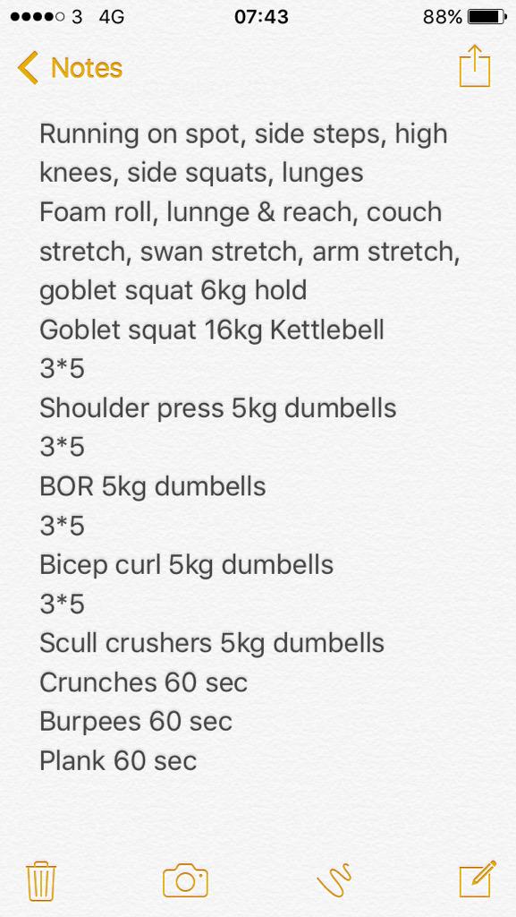 jamesdeancoach's tweet photo. My first home resistance session this morn. 💪😃Have a terrific Thursday! #payyourfitnessforward #Learningtolift http://t.co/dyoEBCx1sw