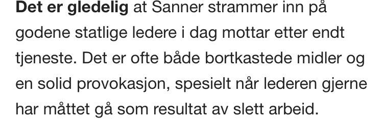 Dagbladet:<a href="/jantoresanner/">Jan Tore Sanner</a> kommer med kloke innstramminger i reglene for statlige lederlønninger bit.ly/1L5sPDL
