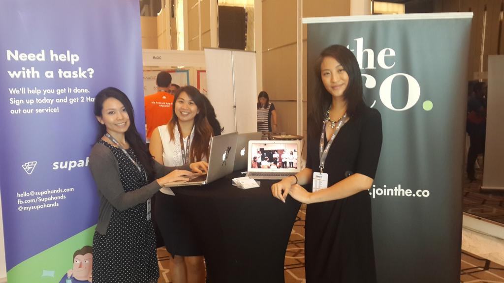 thecomalaysia's tweet photo. We're at @e27co #EchelonMalaysia. Drop by and say hello to get a free day pass! #ecmy #wearetheco #cowork http://t.co/SGaGcNt4af