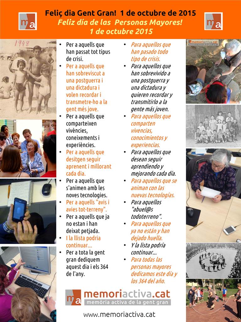 #1OCTUBRE FELIZ DIA INTERNACIONAL DE LAS PERSONAS DE EDAD shar.es/1fLcyz <a href="/LaGentGran/">LaGentGran.cat</a> <a href="/memoriactiva/">MemoriActiva</a> <a href="/ONU_es/">Naciones Unidas</a>