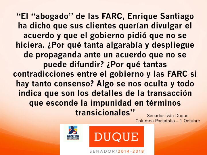 AlvaroUribeVel's tweet photo. Columna de @idumaes en @Portafolioco "Justicia transicional o justicia transaccional" http://t.co/OufPBO7q7j http://t.co/SN46XiQ0xS