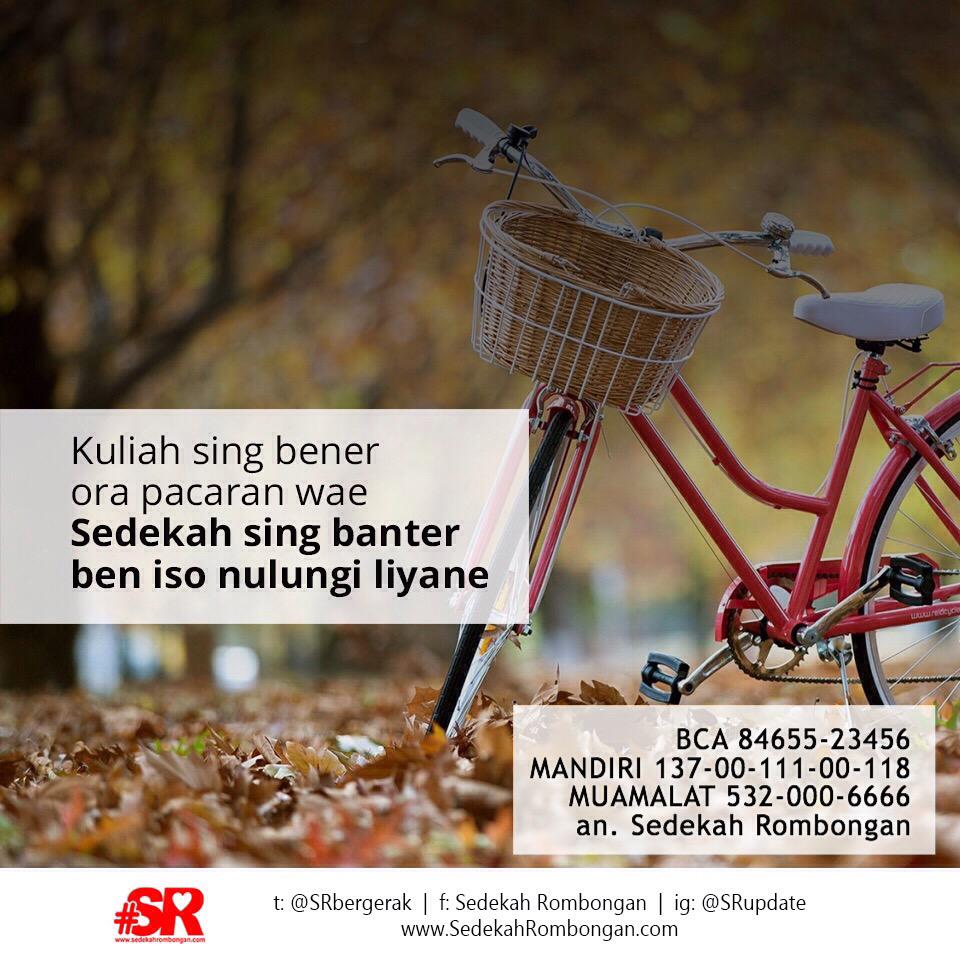 BCA 84655-23456 | MANDIRI 137-00-111-00-118 | MUAMALAT 532-000-6666 a/n #SedekahRombongan