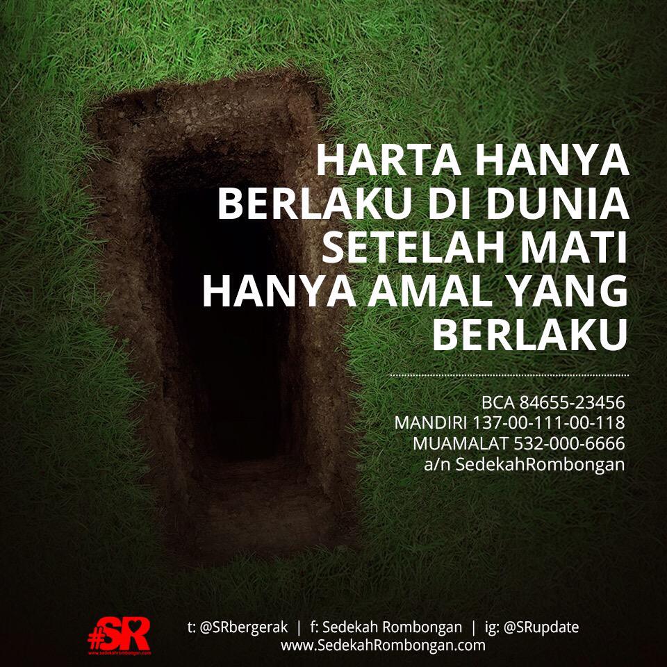 BCA 84655-23456 | MANDIRI 137-00-111-00-118 | MUAMALAT 532-000-6666 a/n #SedekahRombongan