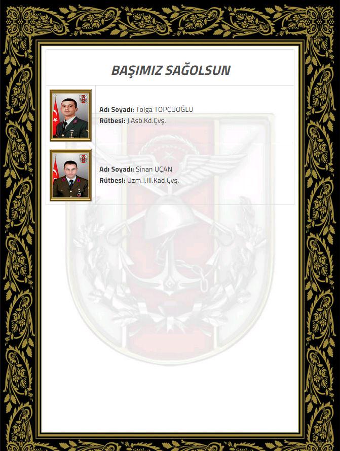 ŞEHİTLERİMİZ