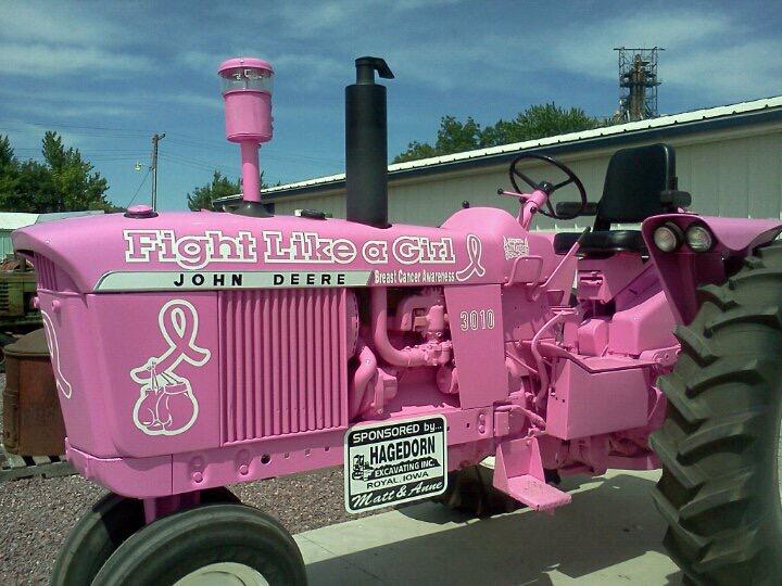 AnneHagedorn's tweet photo. #PinkPowerTODAY My Pink tractor I ride for my friend Sue Logan! http://t.co/fhu1J17E0A