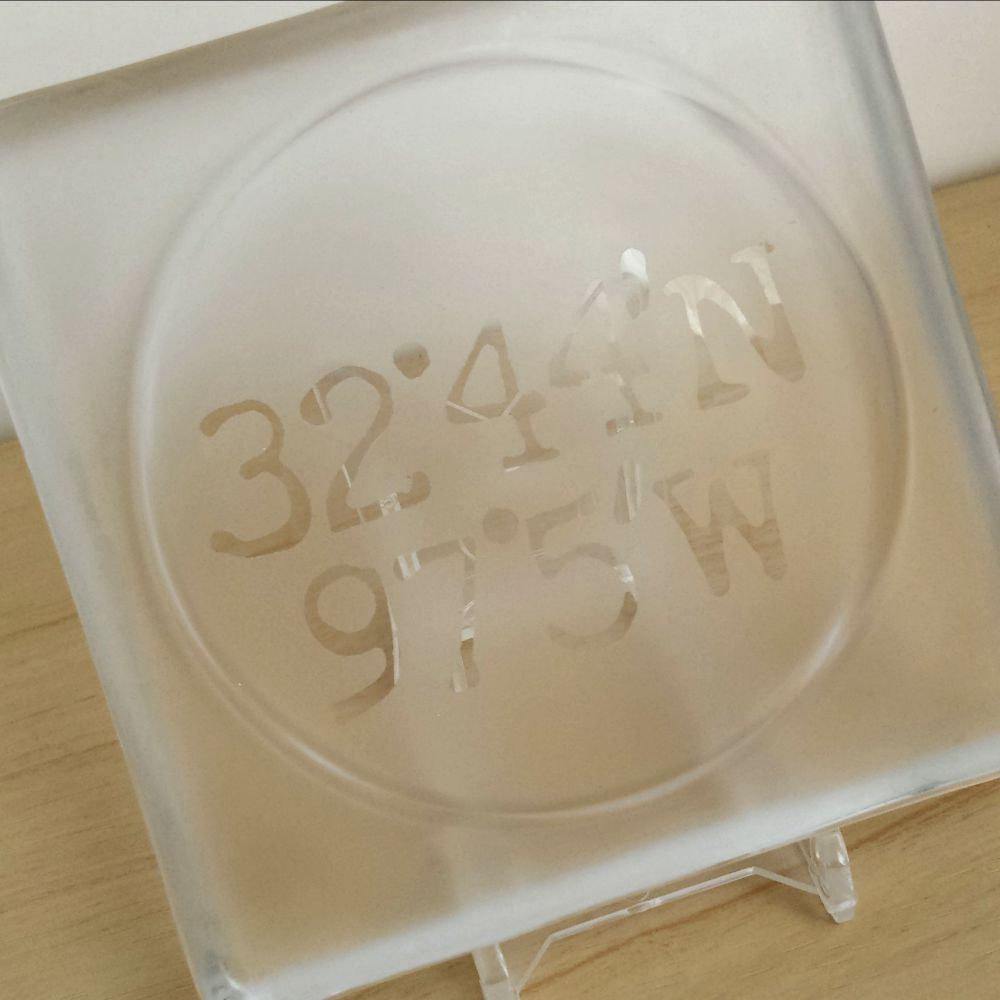 roseanddella's tweet image. Latitude Longitude Map Glass Drink Coaster Custom Coaster Etched Glassw… etsy.me/1EVZmHT #map #CustomBarware