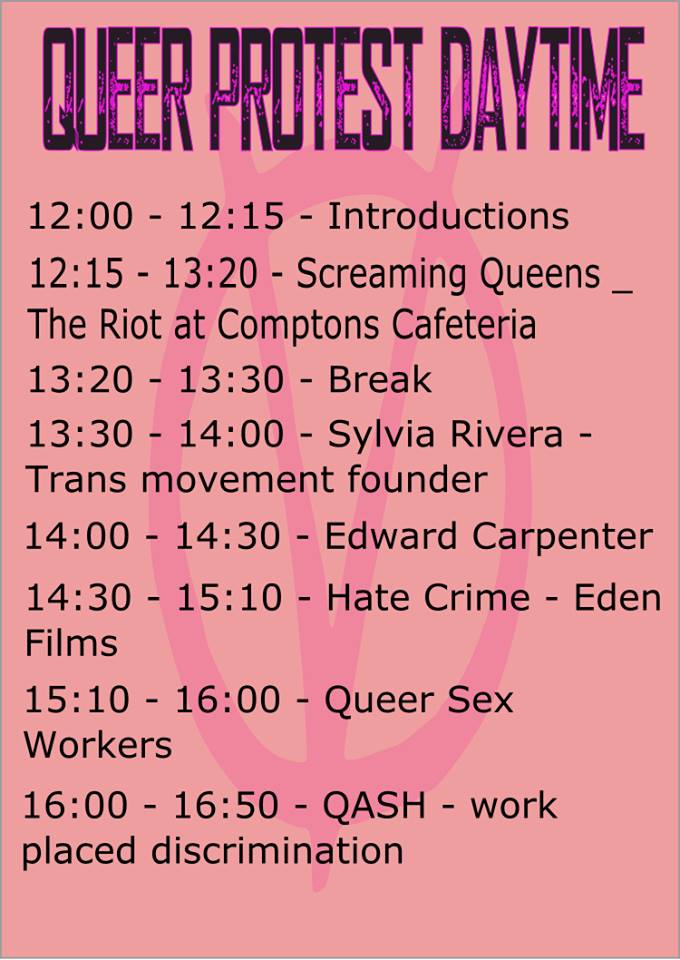 LGBTSheffield's tweet photo. #QueerProtest THIS SAT! @theatredeli feat #INVERT+@Faerground + films/performances + more http://t.co/5o3VOXDKpA http://t.co/sS48aNWx5N