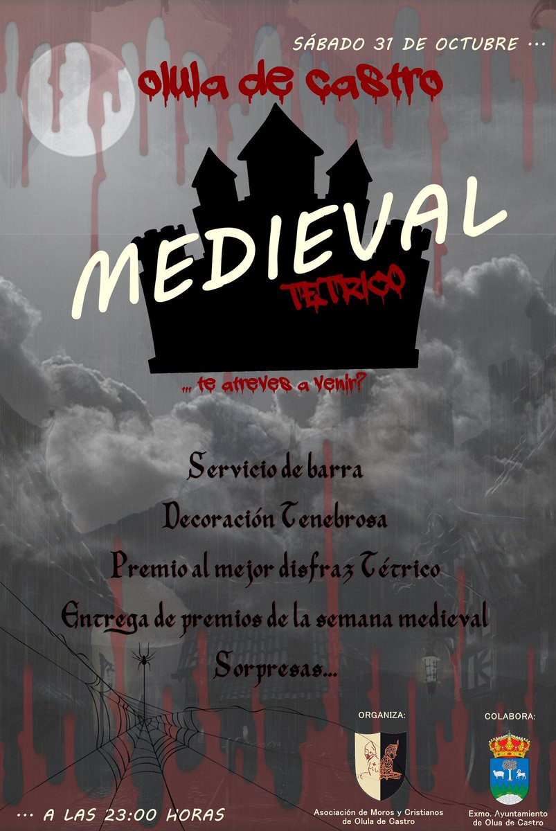 OluladeCastro's tweet photo. Gran Fiesta "Medieval Tétrico" en Olula de Castro - 31 de Octubre - Te esperamos http://t.co/3ntzoymUcJ