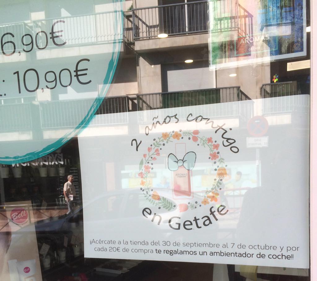 AROMASGetafe's tweet photo. Muchas gracias a todos nuestros clientes por hacer posible este segundo aniversario. #yocomproenelbarrio http://t.co/kKsj92mnBy