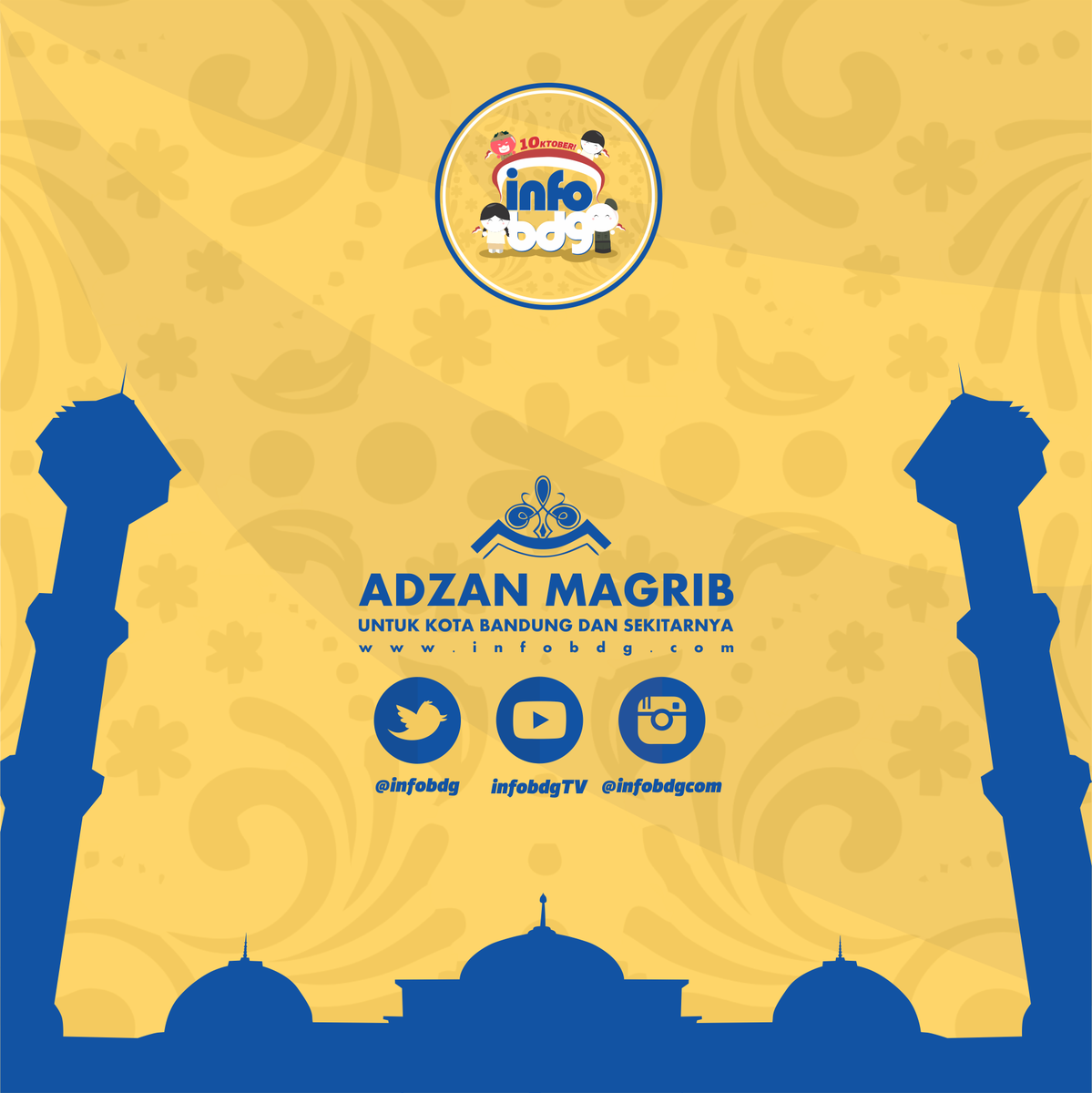 infobdg's tweet photo. Adzan Maghrib utk Wilayah Bandung dan sekitarnya", Mari shalat tepat waktu Taruwit :) http://t.co/AkI1N4k2pX
