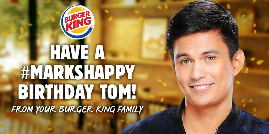 burgerkingph's tweet photo. The King's best friend is celebrating his birthday today! Thank you, @akosimangtomas! Have a #MarksBetter one! :) http://t.co/TDXXxDV0yr