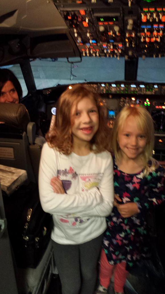 EpicDeRidders's tweet photo. We got invited into the cockpit! # too cool #westjetrules http://t.co/hkGmxbZB5x