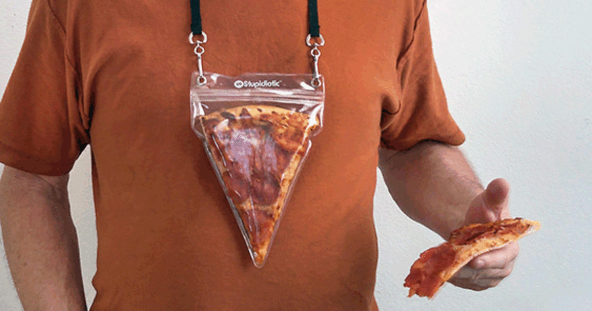 HuffPost's tweet photo. A portable pizza necklace will never let you down http://t.co/4yuhvoRn0j http://t.co/slNAXRbJgV