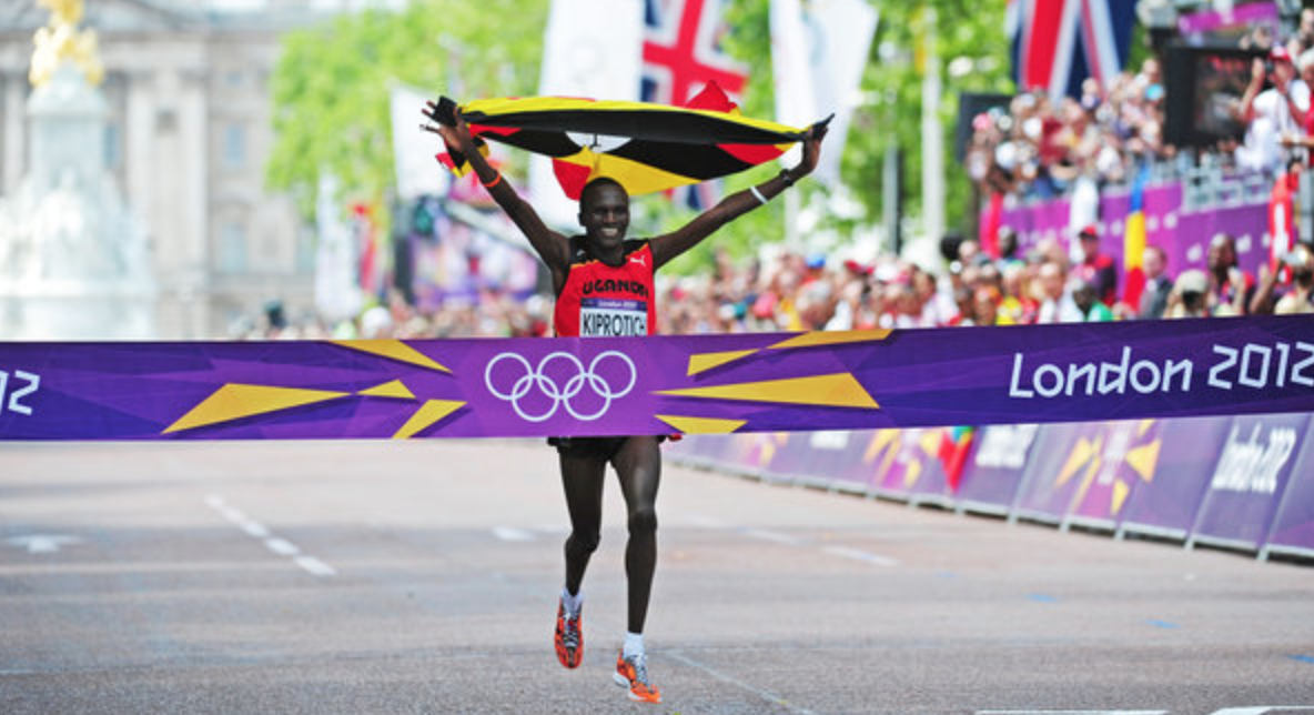 HelpingHandFund's tweet image. Weekly quiz answer. Uganda's only Gold Medal at London 2012 was the Men's Marathon winner, Stephen Kiprotich!