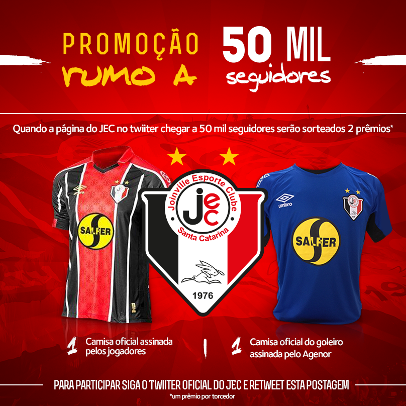 jec_online's tweet photo. Pra concorrer às camisas tem que seguir a página oficial do tricolor e retuitar este post.Quer ganhar? #rumoaos50mil http://t.co/z9KAcKj8m0