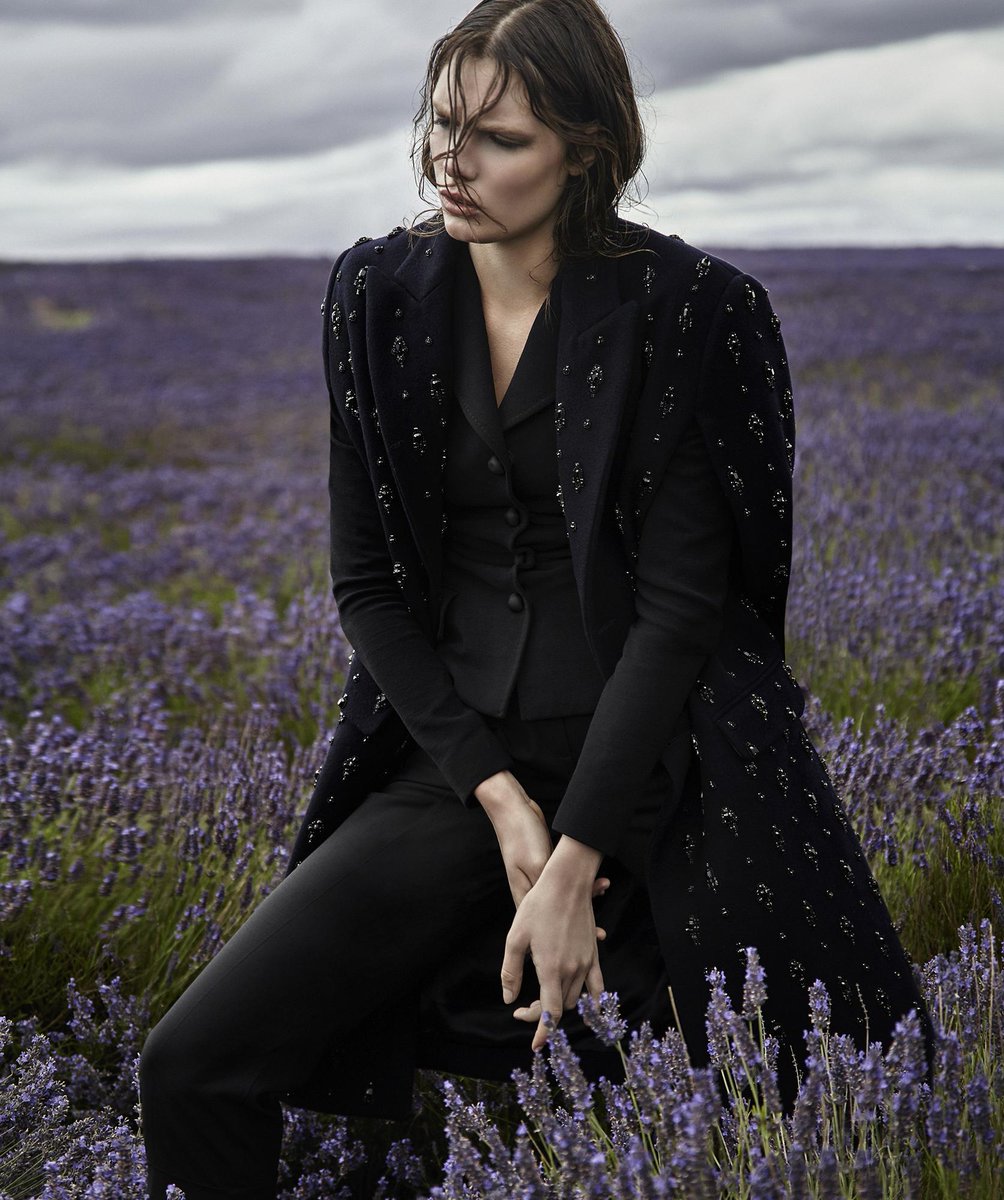 Agata Pospieszynska’s beautiful <a href="/harpersbazaar/">Robin Harper</a> editorial shot in the vast lavender fields outside London.