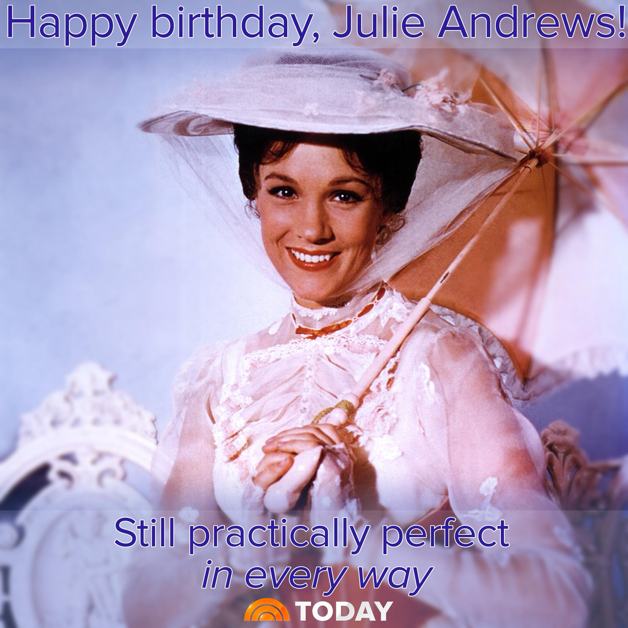 TODAY on X: "Happy birthday, Julie Andrews! http://t.co/AH10PVlL4v" / X