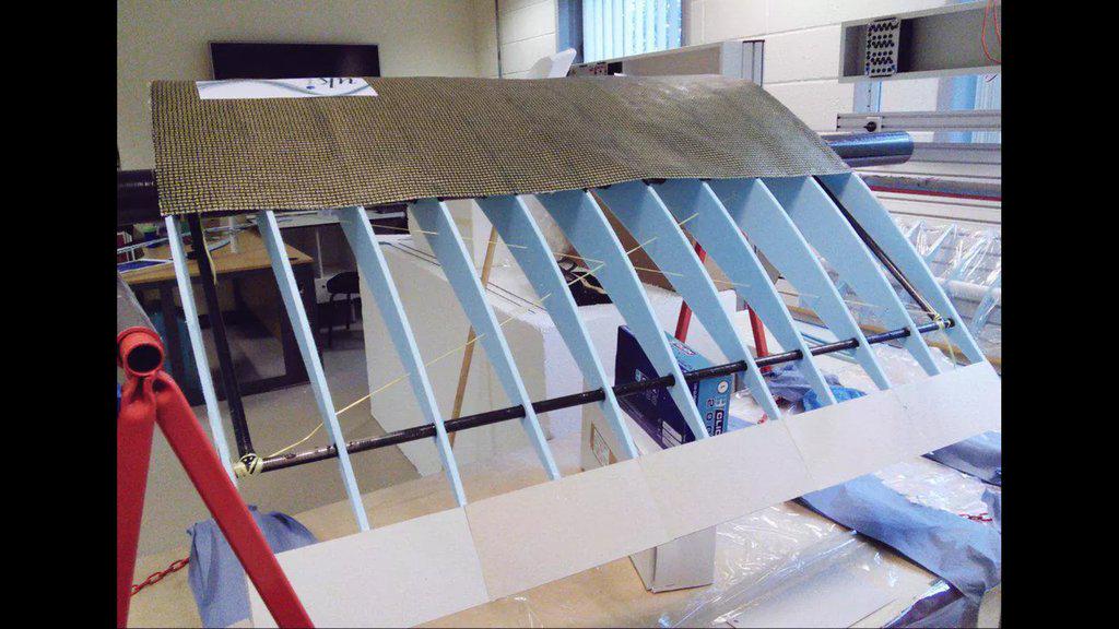 WlvFlyingWolf's tweet photo. #tbt Some more construction pics of our test wing section taking shape. http://t.co/XKxY216ZxN