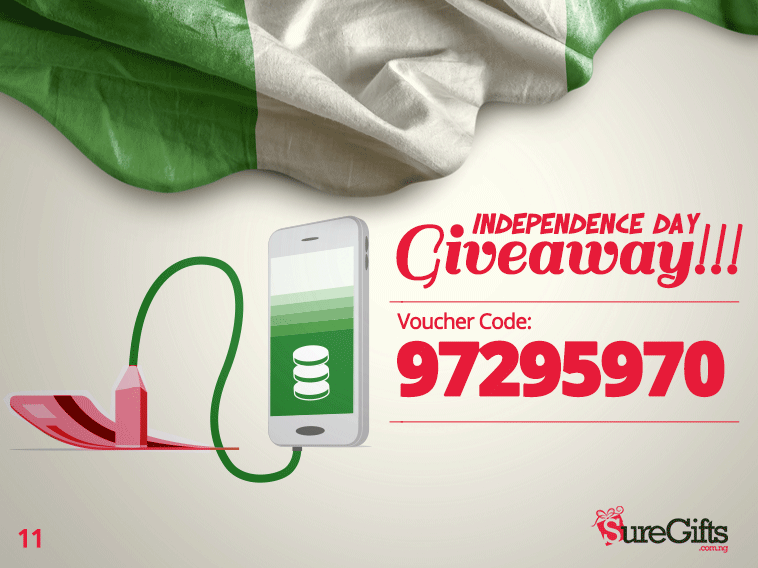 suregifts's tweet photo. Visit http://t.co/bLP2nqhGbA to use. Don't forget to let us know if you used it. #NigeriaAt55 http://t.co/iD4ForJb5z