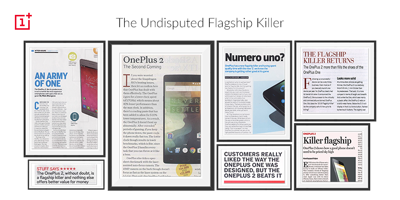OnePlus_IN's tweet photo. #2016FlagshipKiller Indeed! And we promise to #NeverSettle. http://t.co/kVHNyNMPYI