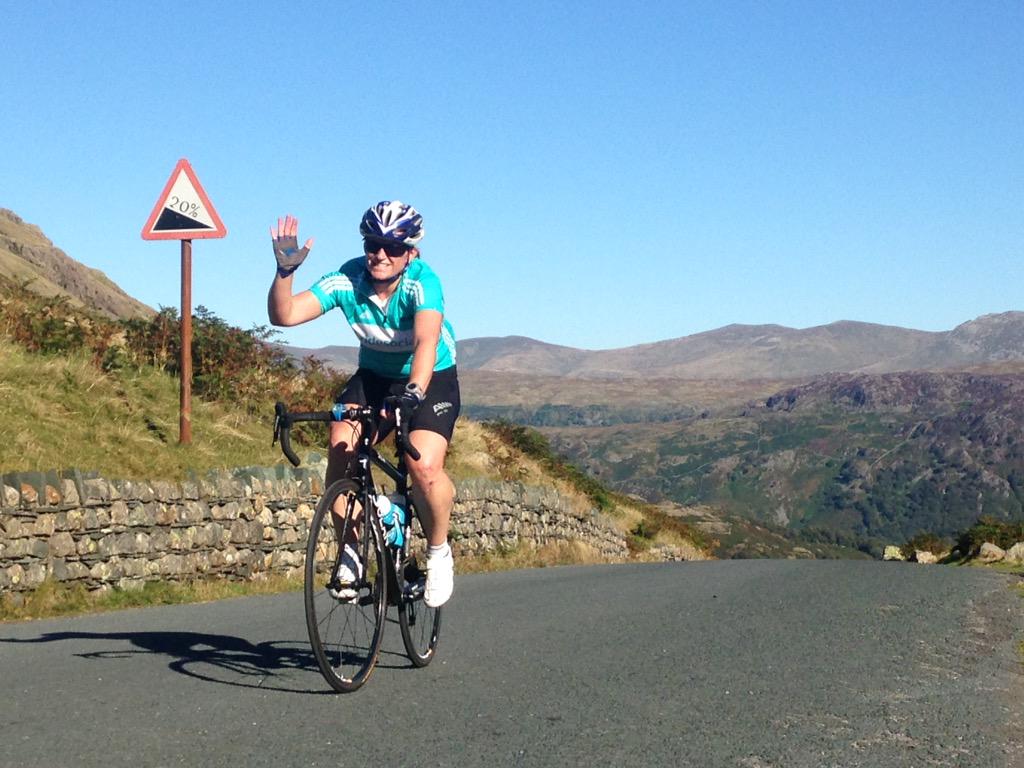 CODEMCR's tweet photo. Awesome day doing Fred Whitton part 1 with the #ridesocial crew @GoSkyRide Perfect day for it in beautiful #Cumbria http://t.co/2yg2BDnNw0