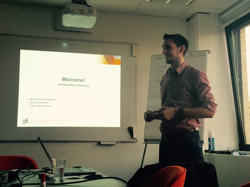 deefken's tweet photo. Search, the heart of SharePoint by @DePalmenaerRegi at @GfiBelux! #SharePoint #spsession http://t.co/CrhZJeltWn