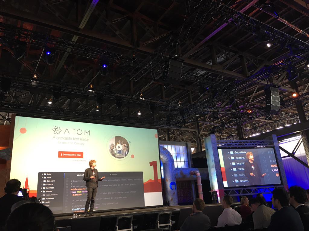 payabooya's tweet photo. Cool edited! Open source! #githubuniverse http://t.co/73n4sOTlbT