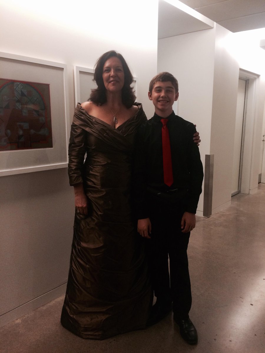 Our Chorister Andrew & soprano @vatosca at @Soundstreams performance #GeorgeCrumb 'Ancient's Voices of Children'